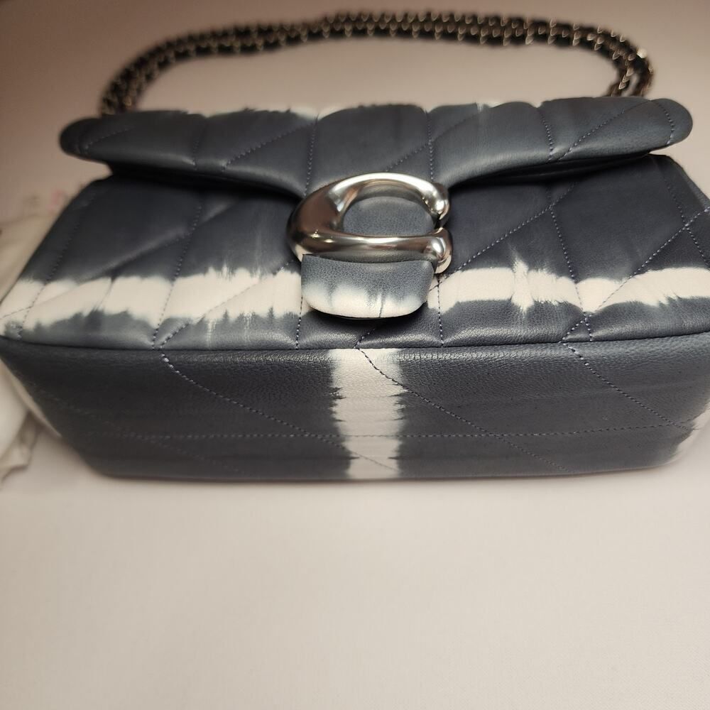 COACH CU080 Quilted Tabby Bag 20 Tie Dye Midnight Navy V2 - Picture 5 of 8